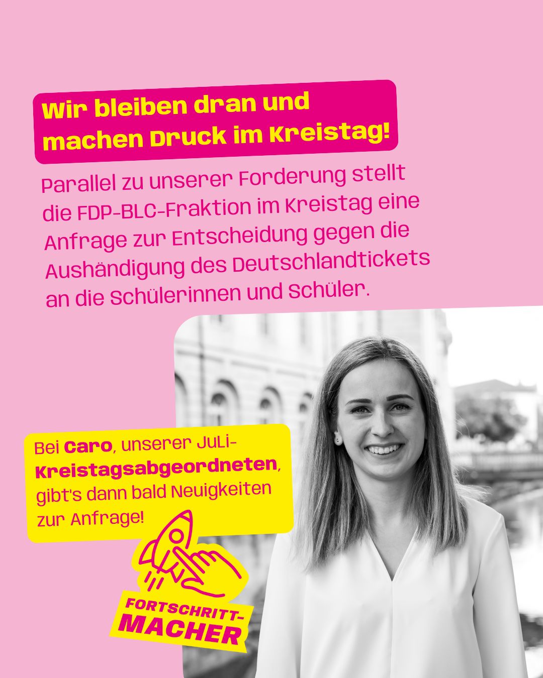 Über unsere Kreistagsabgeordnete Carolin Abeln machen wir im Kreistag Druck und stellen eine Anfrage an den Landkreis